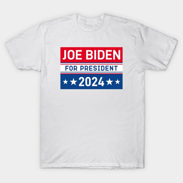 Biden 2024 For President T-Shirt by Mirotic Collective